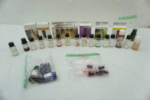 lot 23 image: fragrance oils & liquid dyes