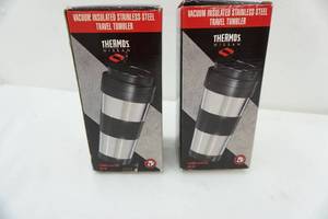 lot 41 image: 2ct Thermos Nissan travel tumbler. New