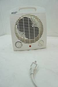 lot 64 image: Comfort Zone 3 speed 9 heater fan with thermostat