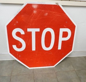 lot 101 image: 3 Stop Sign