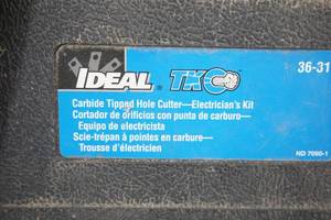 lot 114 image: carbide tipped hole cutter - Electricians Kit