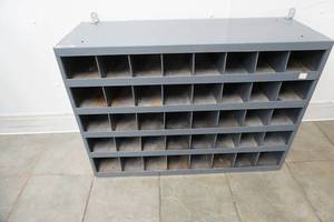 lot 145 image: shop organizing bin - metal