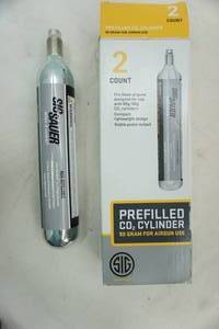 lot 160 image: Prefilled CO2 Cylinders 2ct