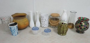 lot 180 image: glass and ceramic vases and more