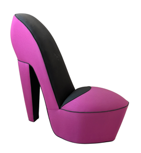lot 1 image: Magenta High Heel Shoe Chair by Design Emphasis