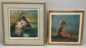 lot 21 image: Framed Behind Glass Zolan Limited Edition Prints 214880  20 14 x 20 14 & Pencil Signed Zolan Colors Of Spring 476880 24 12 x 25