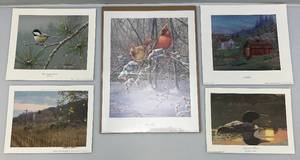 lot 56 image: Misc. Unframed Wildlife Prints Including  Bruce Miller, James Hautman, Michael Sieve & Wanda Mumm 13 x 17 14  Largest Print Size