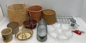 lot 104 image: Misc. Vintage Household Items Including Crocks & More