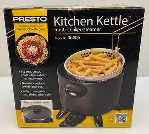 lot 115 image: Presto Kitchen Kettle  Multi-Cooker Steamer (NIB)