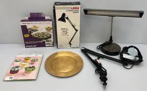 lot 167 image: Misc. Swing Arm Lamps & More