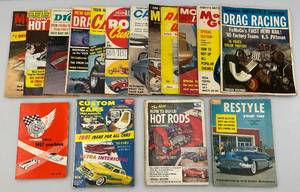 lot 179 image: Misc. 1950s - 60s Vintage  Car Magazines Including Drag Racing And More