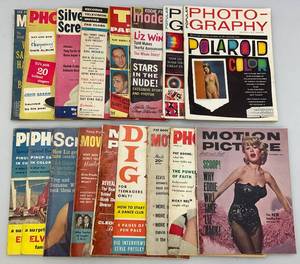 lot 181 image: Misc. 1950s - 60s Vintage Movie Related Magazines & More