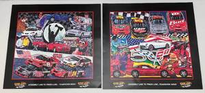 lot 200 image: Misc. Sam Bass NASCAR Posters 21 12 x 22 34  (Perfect For Man Cave Dcor)