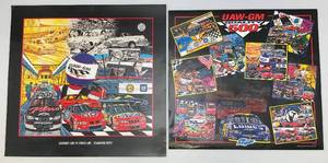 lot 201 image: Misc. Sam Bass NASCAR Posters 1 21 14 x 22 34 1 23 14 x 24 14  (Perfect For Man Cave Dcor)