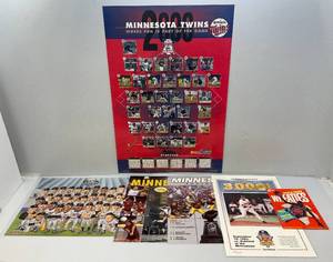 lot 204 image: Misc. Vintage Sports Posters Including Minnesota Twins, Michael Jordan & More