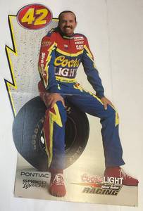 lot 211 image: NASCAR Coors Light Silver Bullet Kyle Petty Life Size Cardboard Cutout