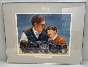 lot 213 image: Framed Behind Glass Lionel Century Club Print 29 x 36