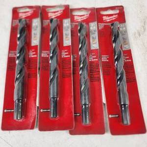 Lot Of Four New Milwaukee Thunderbolt Black Oxide Drill Bit 3164 48-89-2737