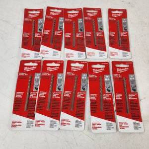 Lot Of Ten New Milwaukee Cobalt Drill Bits 964 48-89-2306