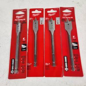 Lot Of Four New Flat Boring Bits 916 58 34 And 1316