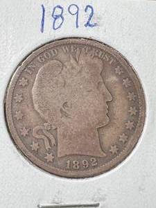 1892 US BARBER HALF DOLLAR