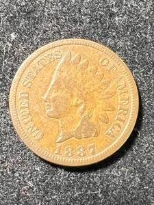 1887 US INDIAN HEAD CENT F15