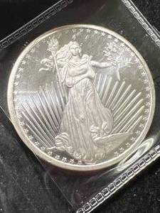 1 TROY OZ .999 FINE SILVER LIBERTY ROUND
