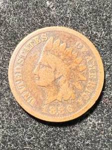 1886 TY.1 US INDIAN HEAD CENT VG