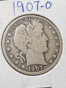 1907-O US BARBER HALF DOLLAR