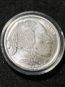 1 TROY OZ .999 FINE SILVER BUFFALO INDIAN ROUND IN AIRTITE