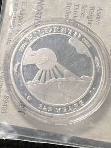 1 TROY OZ .999 FINE SILVER HILDRETH ROUND