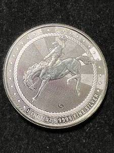 1 TROY OZ .9999 FINE SILVER SCOTTSDALE MINT ROUND