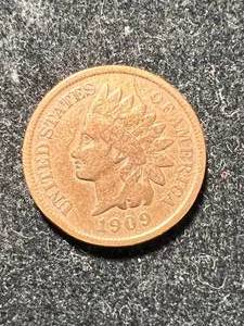 1909 US INDIAN HEAD CENT F. DETAILS