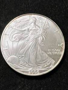 2006 AMERICAN SILVER EAGLE 1 TROY OZ .999 FINE SILVER