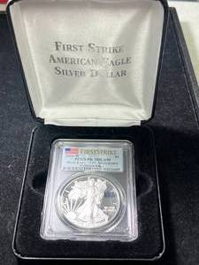 2016-W AMERICAN SILVER EAGLE PCGS PR70 DCAM IN BOX