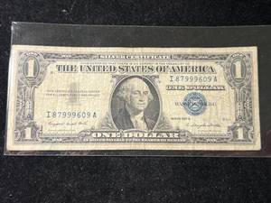 1957A US BLUE SEAL $1 SILVER CERTIFICATE