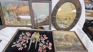 lot 25 image: Vintage Pictures and Frames