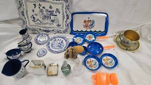 lot 84 image: Childrens Tea SetsPerfume bottle