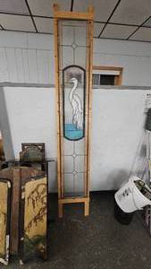 lot 107 image: Stained Glass Door Insert