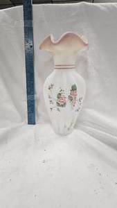 lot 55 image: Handpainted Fenton Vase