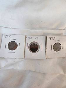 lot 153 image: 1892,1893,1895 Indian Heads