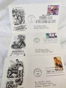 lot 125 image: 3-1st issue Day Stamps