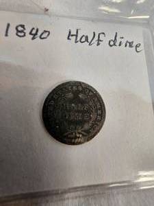 lot 129 image: 1840 Half Dime