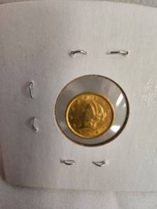 lot 141 image: 1853 $1 Gold Coin