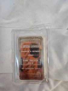 lot 140 image: 10 Oz Silver Ingot, NTR Metals