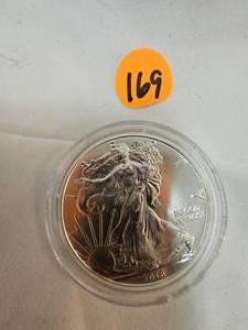 lot 169 image: 2016 Silver Eagle, 1 oz Silver