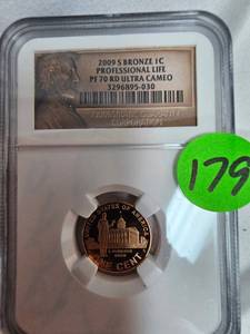 lot 179 image: 2009 S Bronze IC PF 70 RD Ultra Cameo