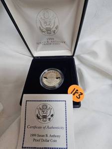 lot 183 image: 1999 Susan B Anthony Proof Coin