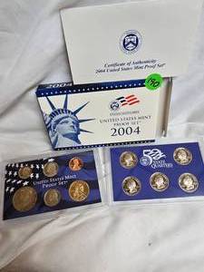 lot 190 image: 2004 U.S. Mint Proof Set