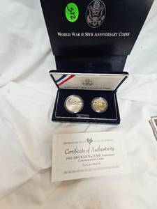lot 215 image: World War II SIlver 50th Anniversary Mint Set